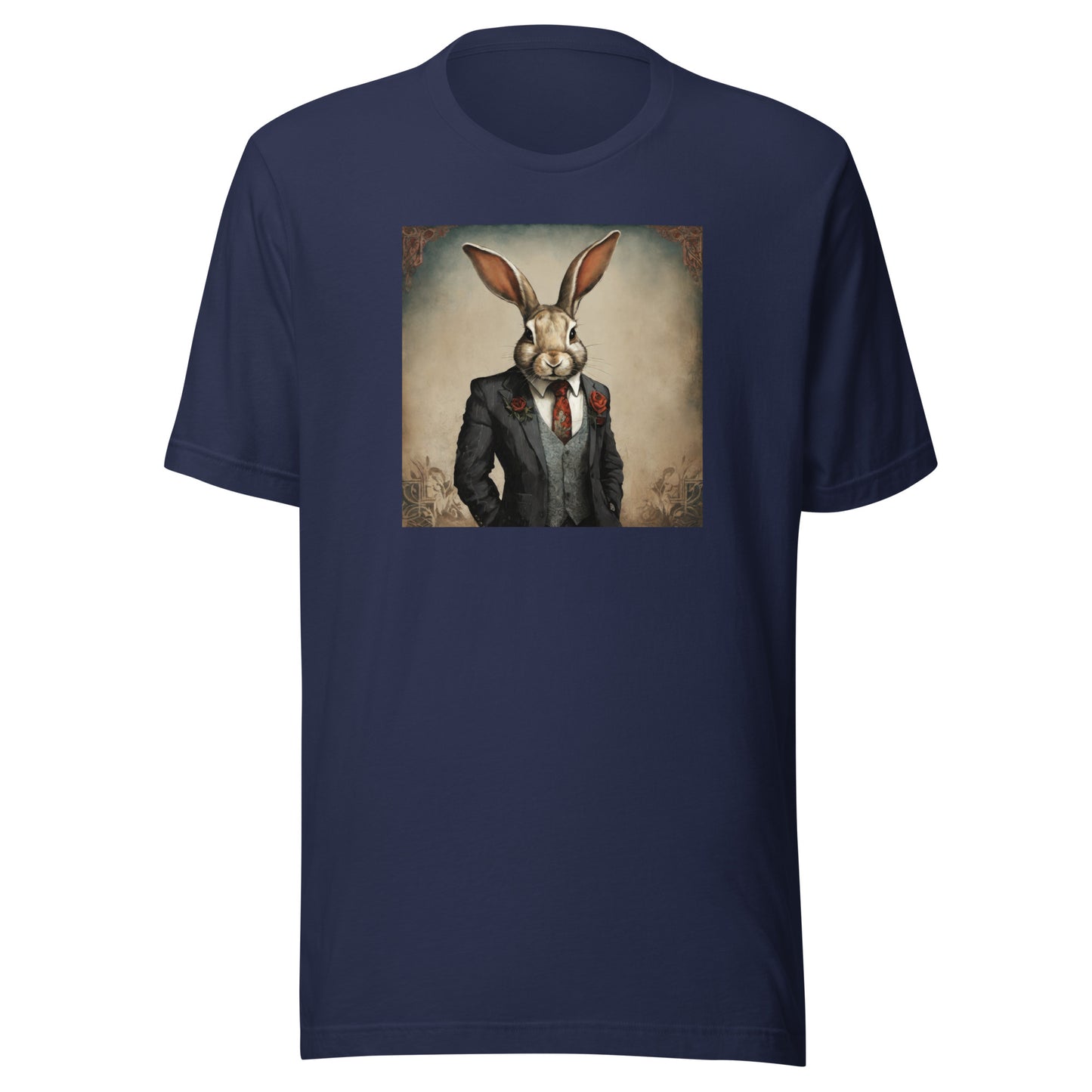 Regal Rabbit Men's Animal T-Shirt Navy