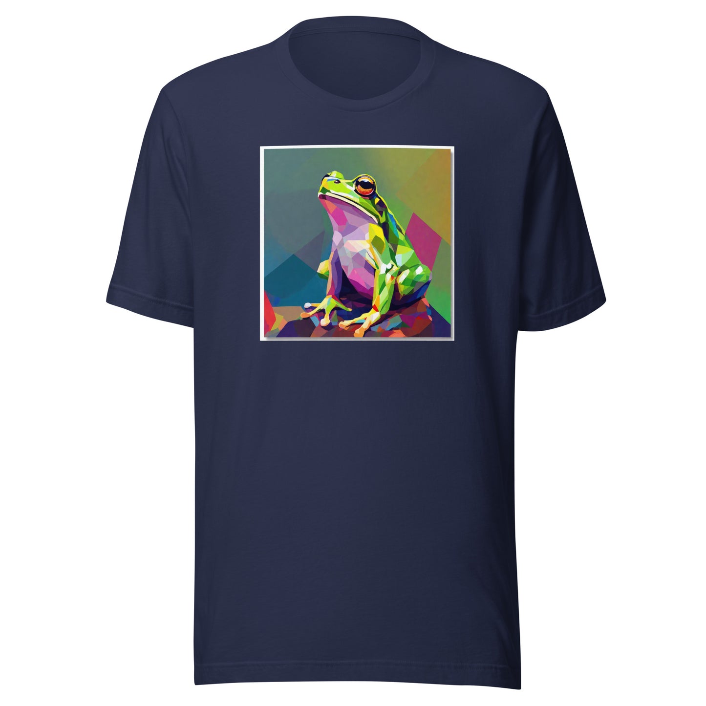 Geometric Frog Men's T-Shirt Navy