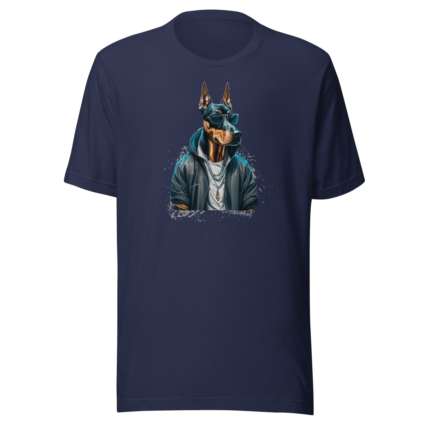 Dobermann in Shades Men's Dog Tee Navy