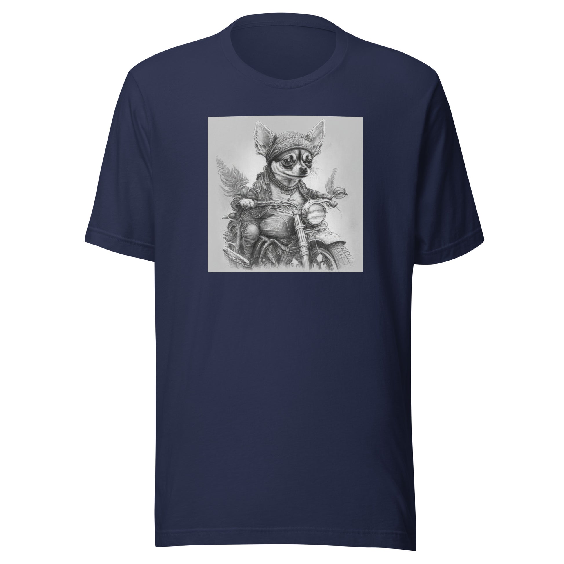 Tiny Speedster Chihuahua Men's T-Shirt Navy