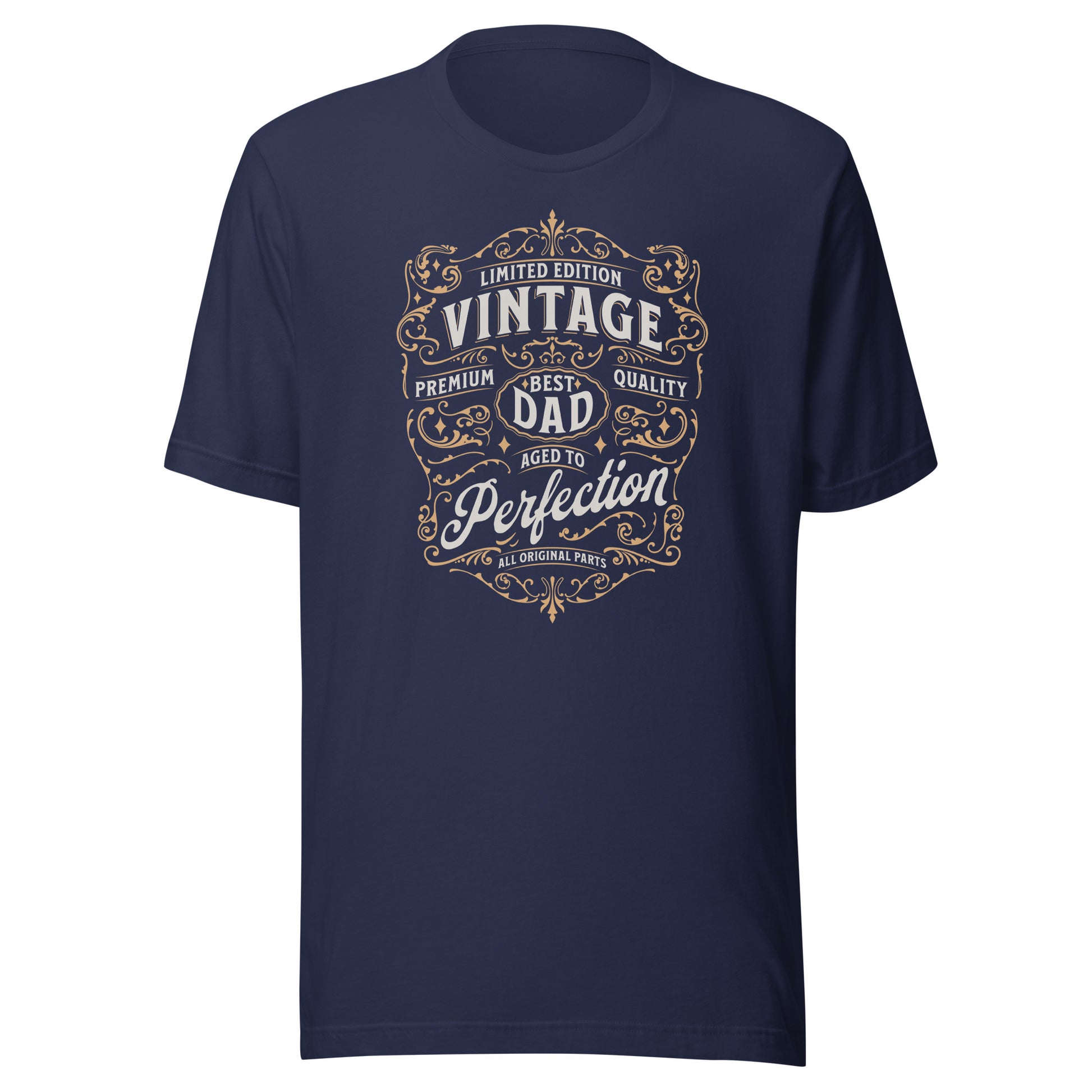 Vintage Dad Aged to Perfection T-Shirt Navy