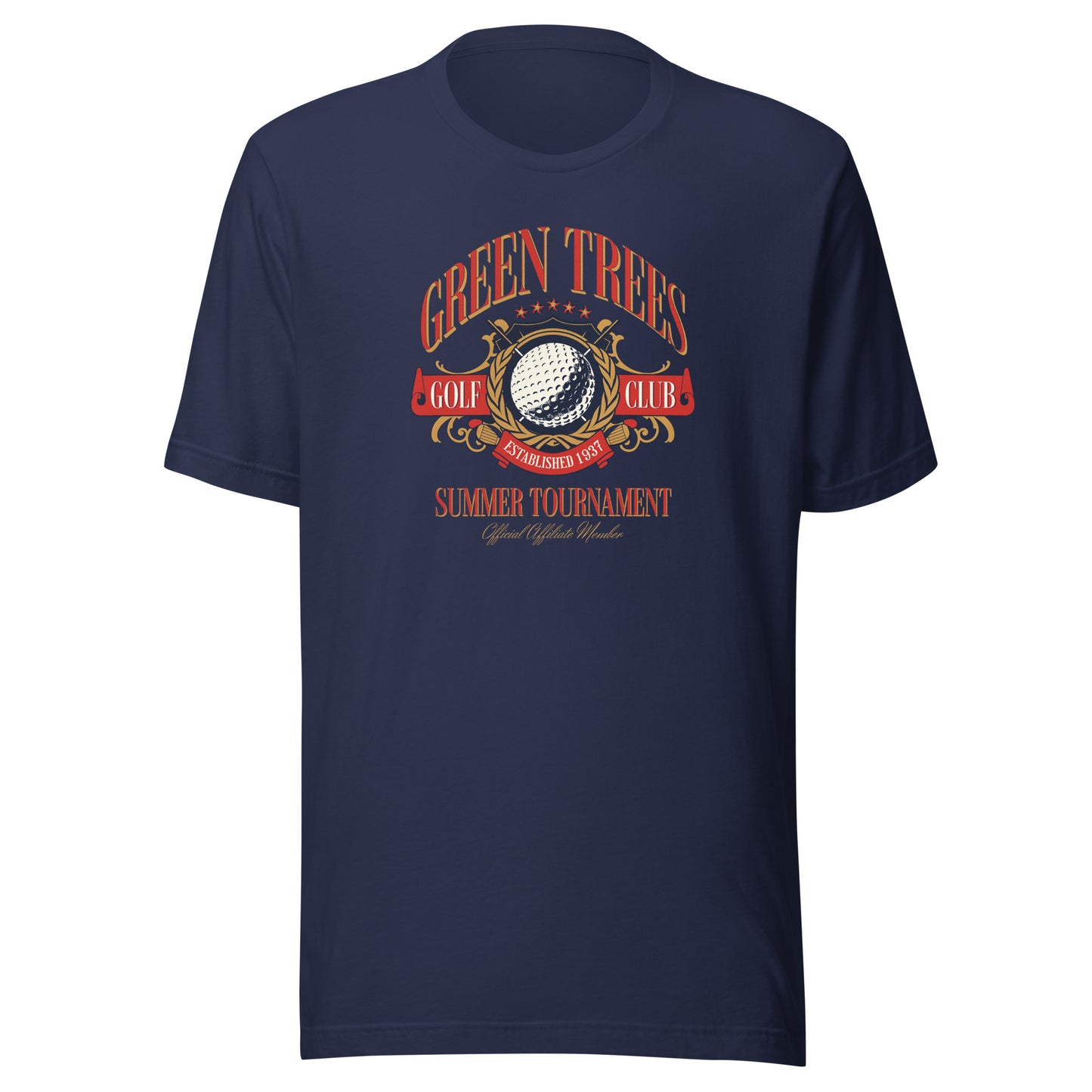 Green Trees Golf Club Shirt for Dad Navy