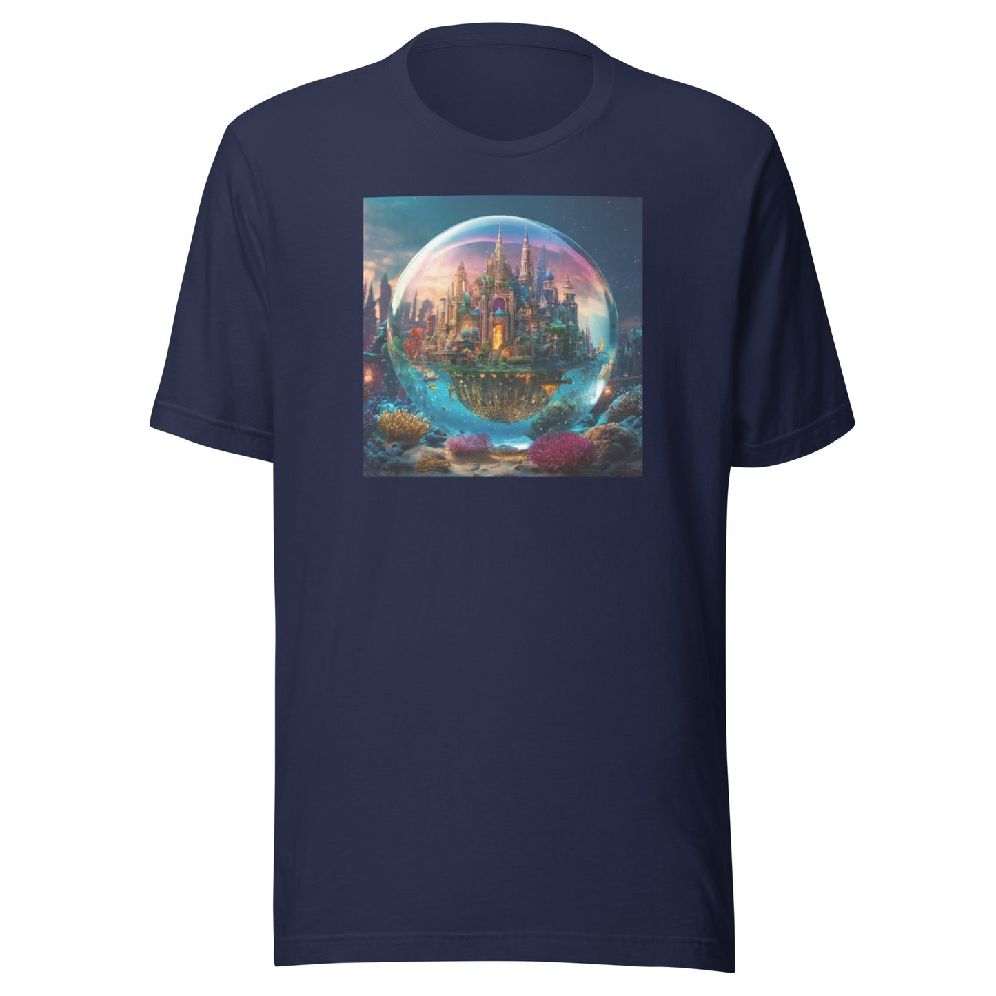 Atlantis in a Bubble Men's T-Shirt Navy