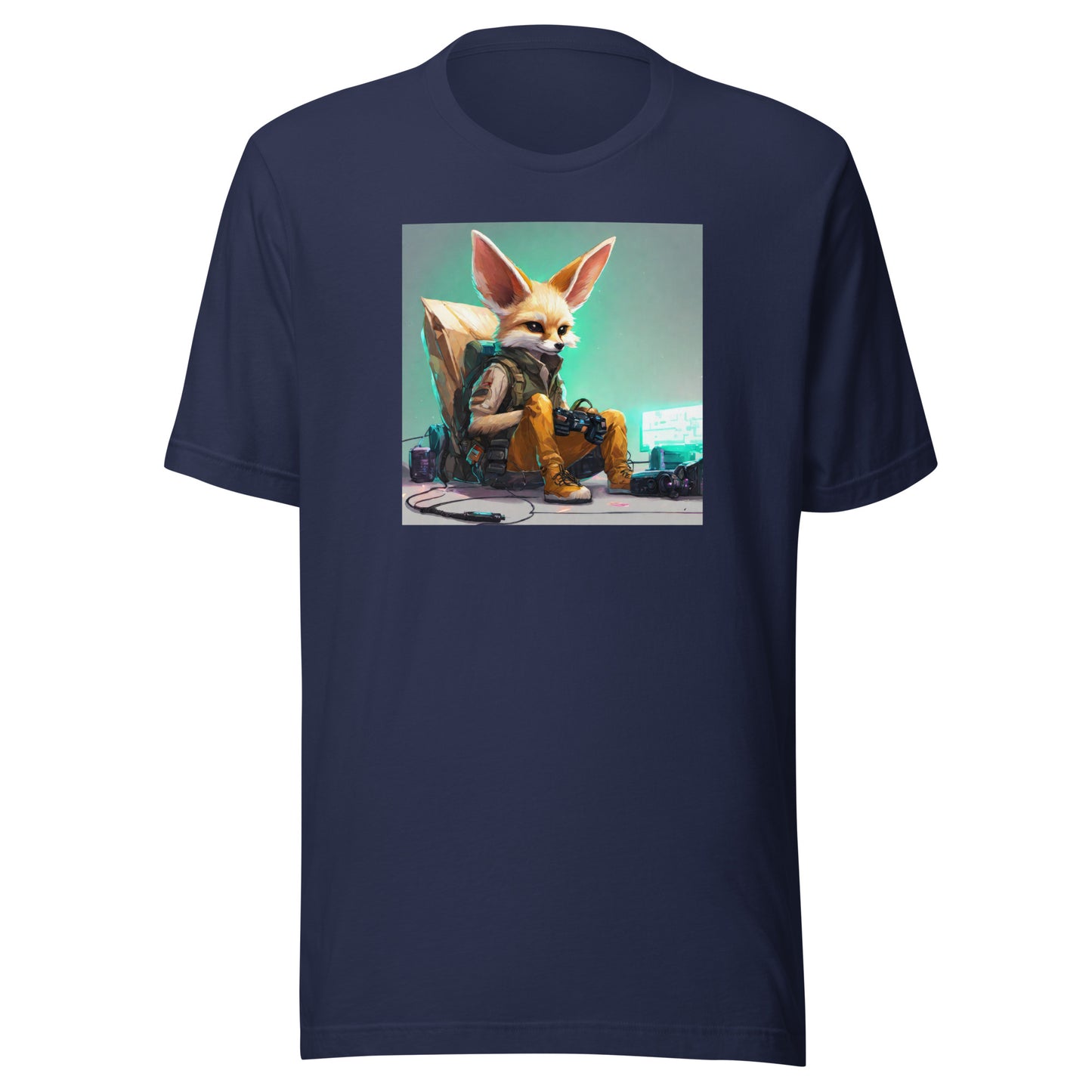 Fennec Fox Men's Gamer T-Shirt Navy