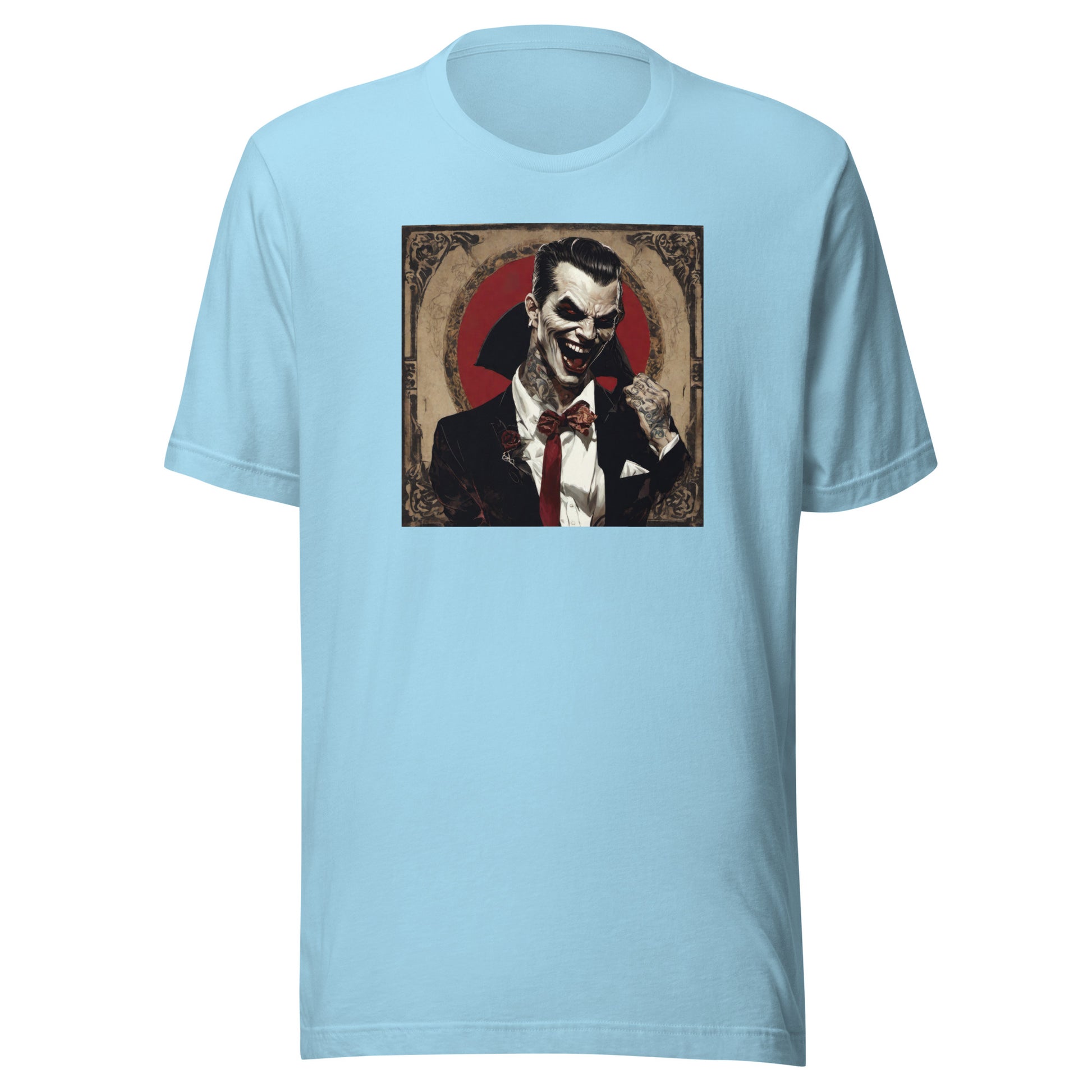 Psyched Vampire Men's Graphic Tee Ocean Blue