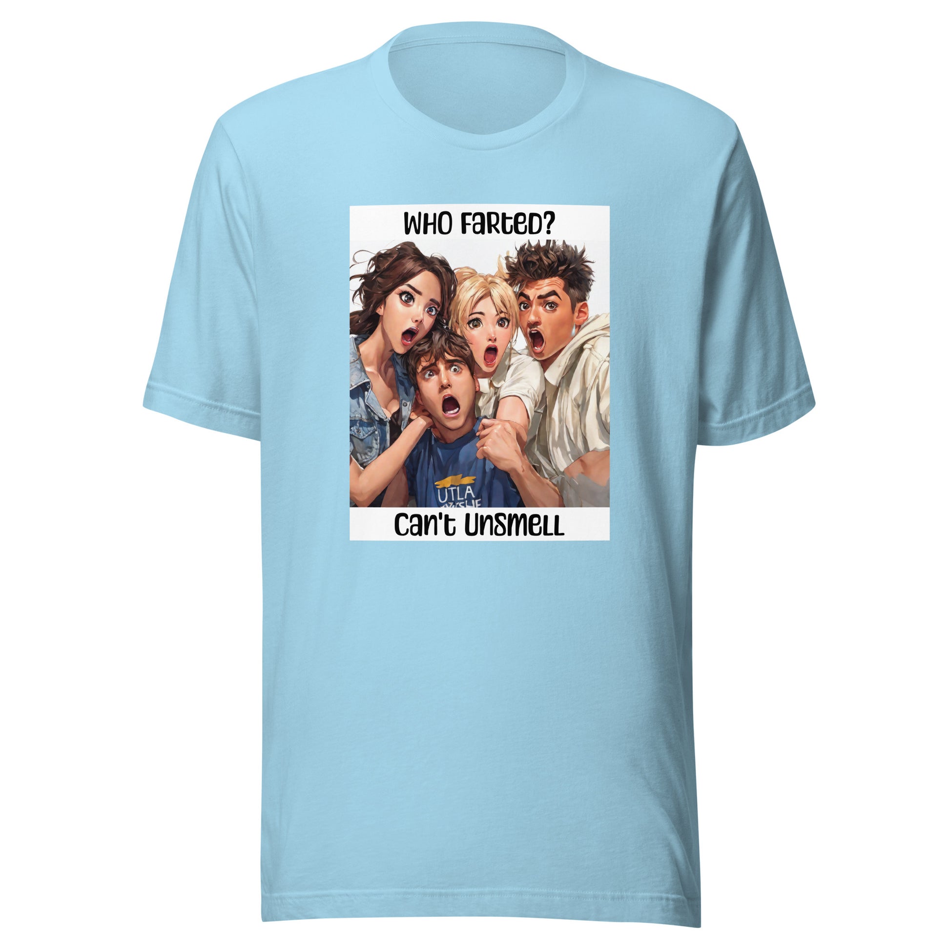 Who Farted Men's Funny T-Shirt Ocean Blue