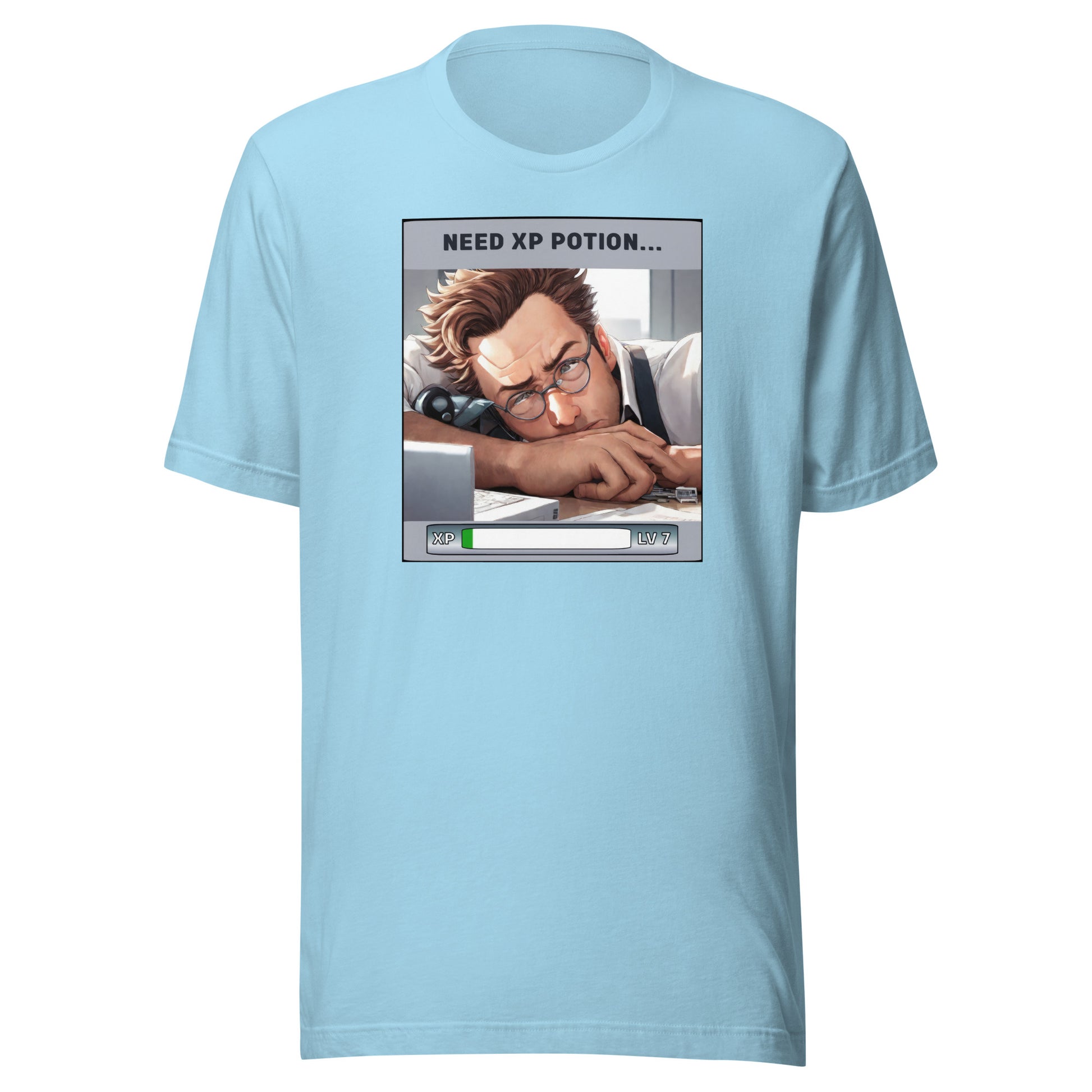 Need XP Potion Men's Funny T-Shirt Ocean Blue