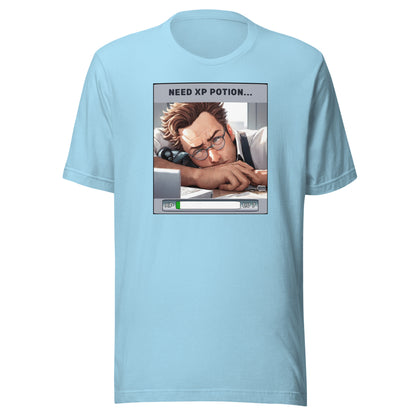 Need XP Potion Men's Funny T-Shirt Ocean Blue