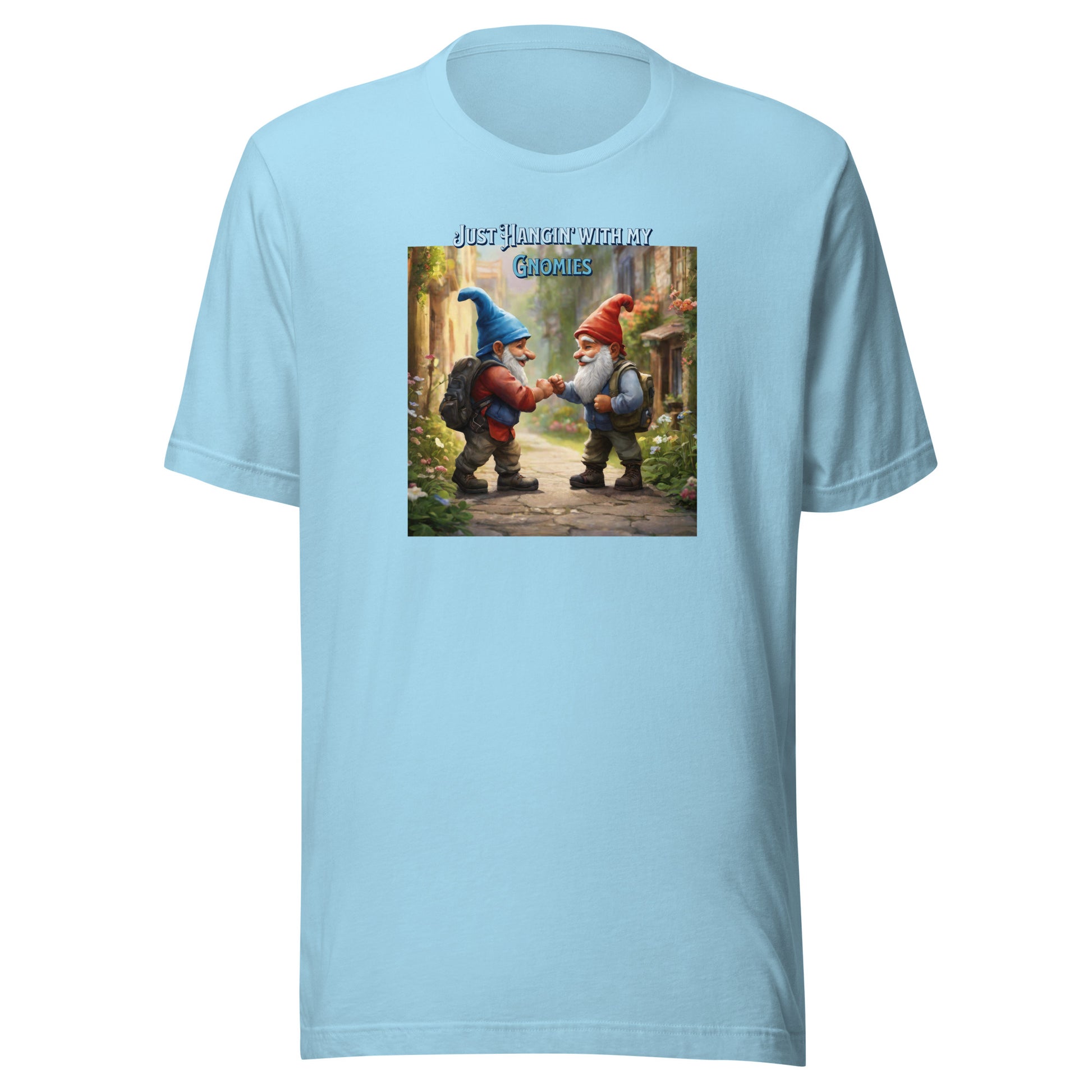 Just Hangin' with my Gnomies Men's Funny T-Shirt Ocean Blue