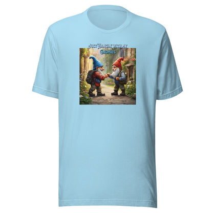 Just Hangin' with my Gnomies Men's Funny T-Shirt Ocean Blue