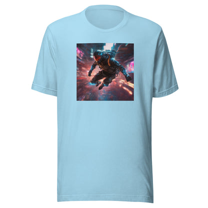 Cyberpunk Spaceman Men's T-Shirt Ocean Blue