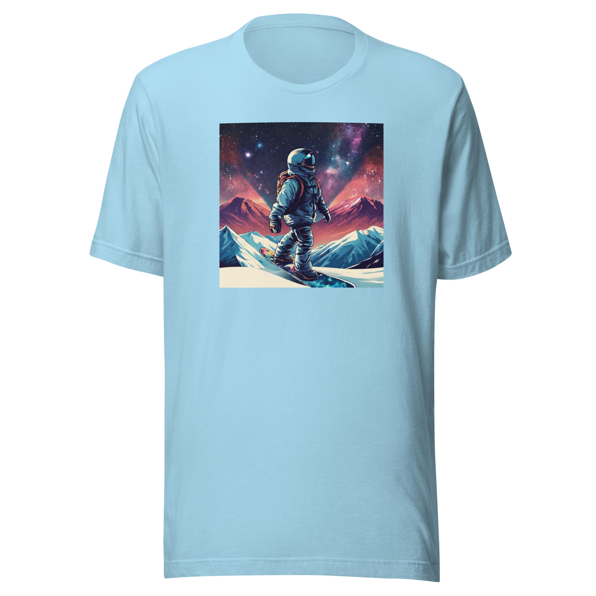 Snowboarding Astronaut Men's T-Shirt Ocean Blue