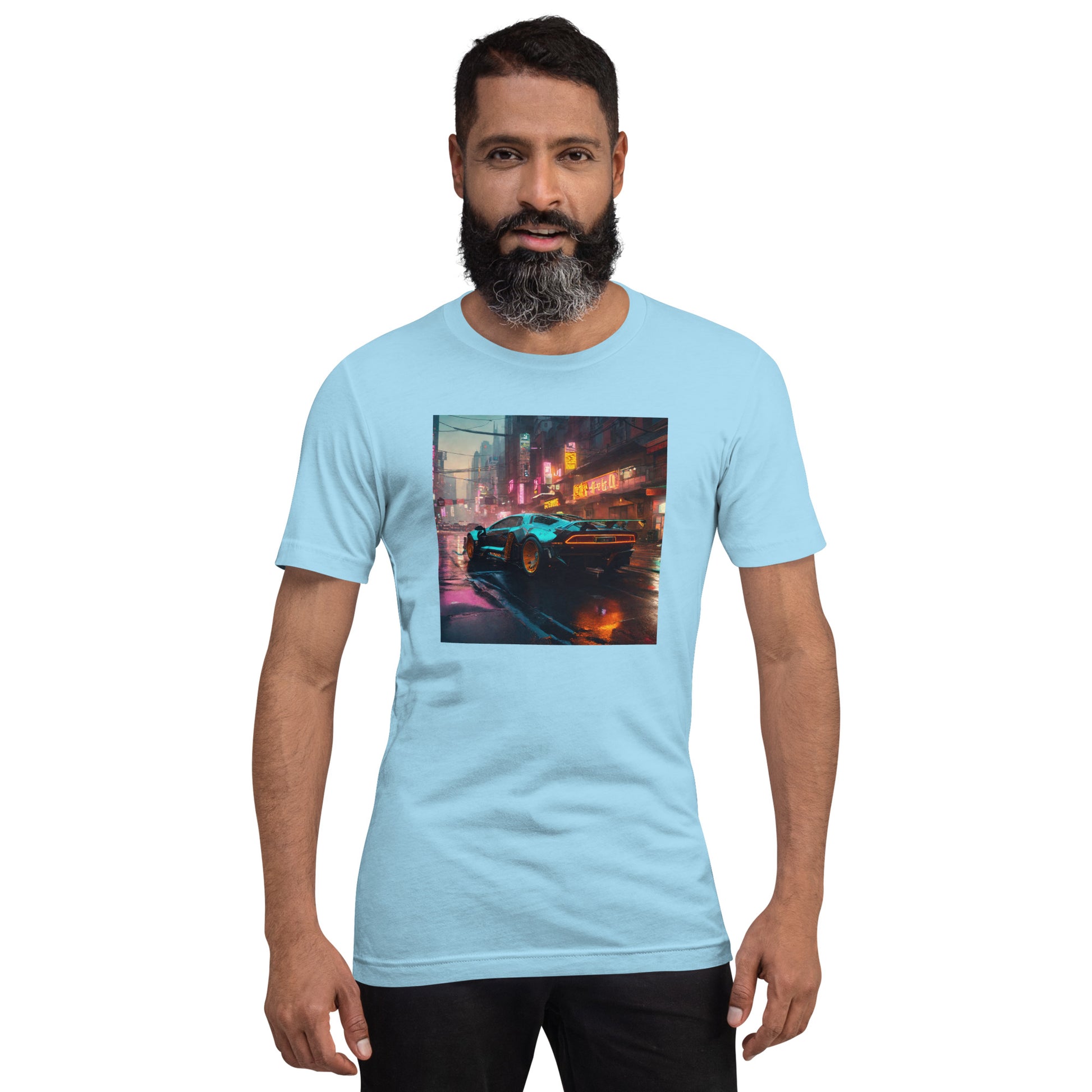 Cyberpunk Car Men's Futuristic T-Shirt