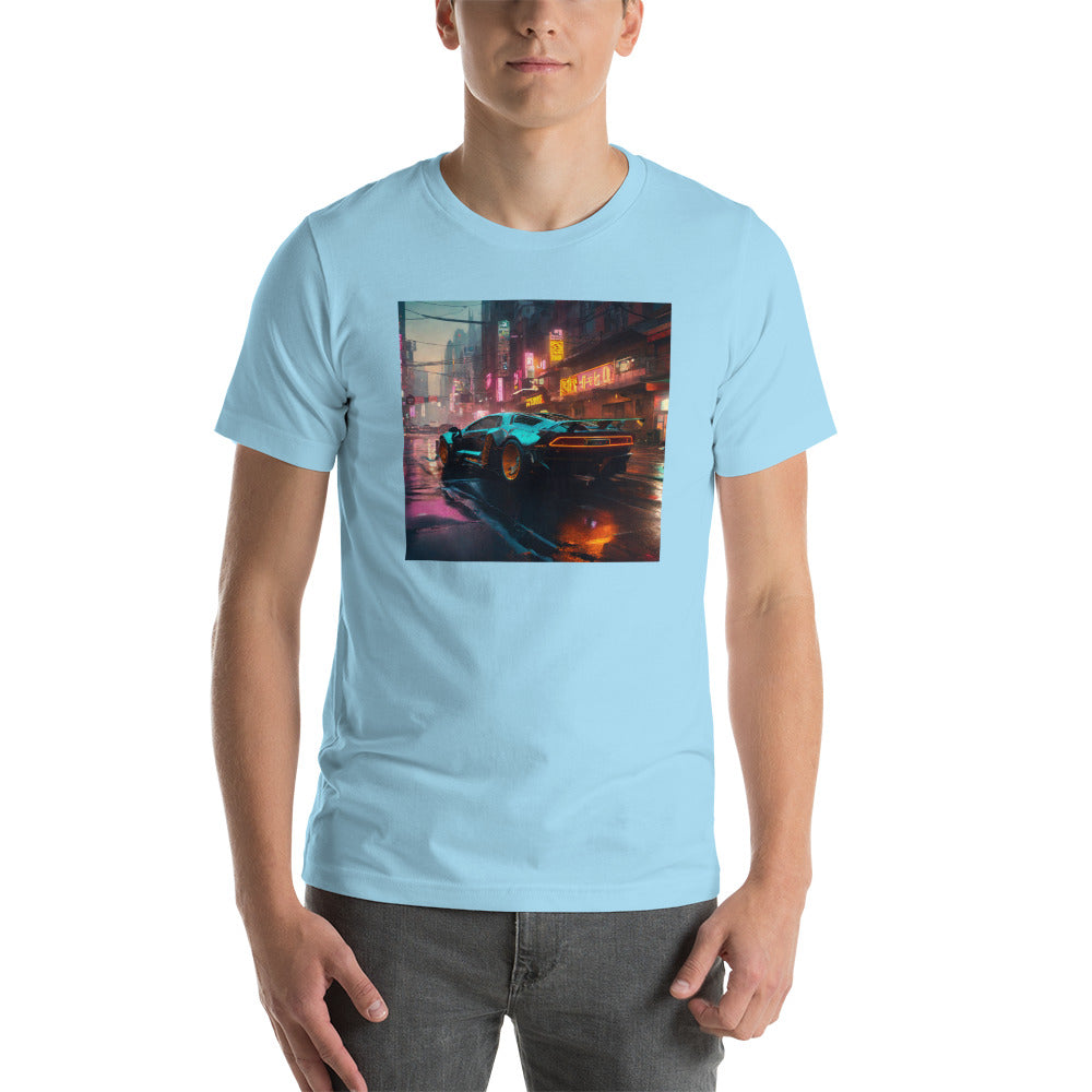 Cyberpunk Car Men's Futuristic T-Shirt