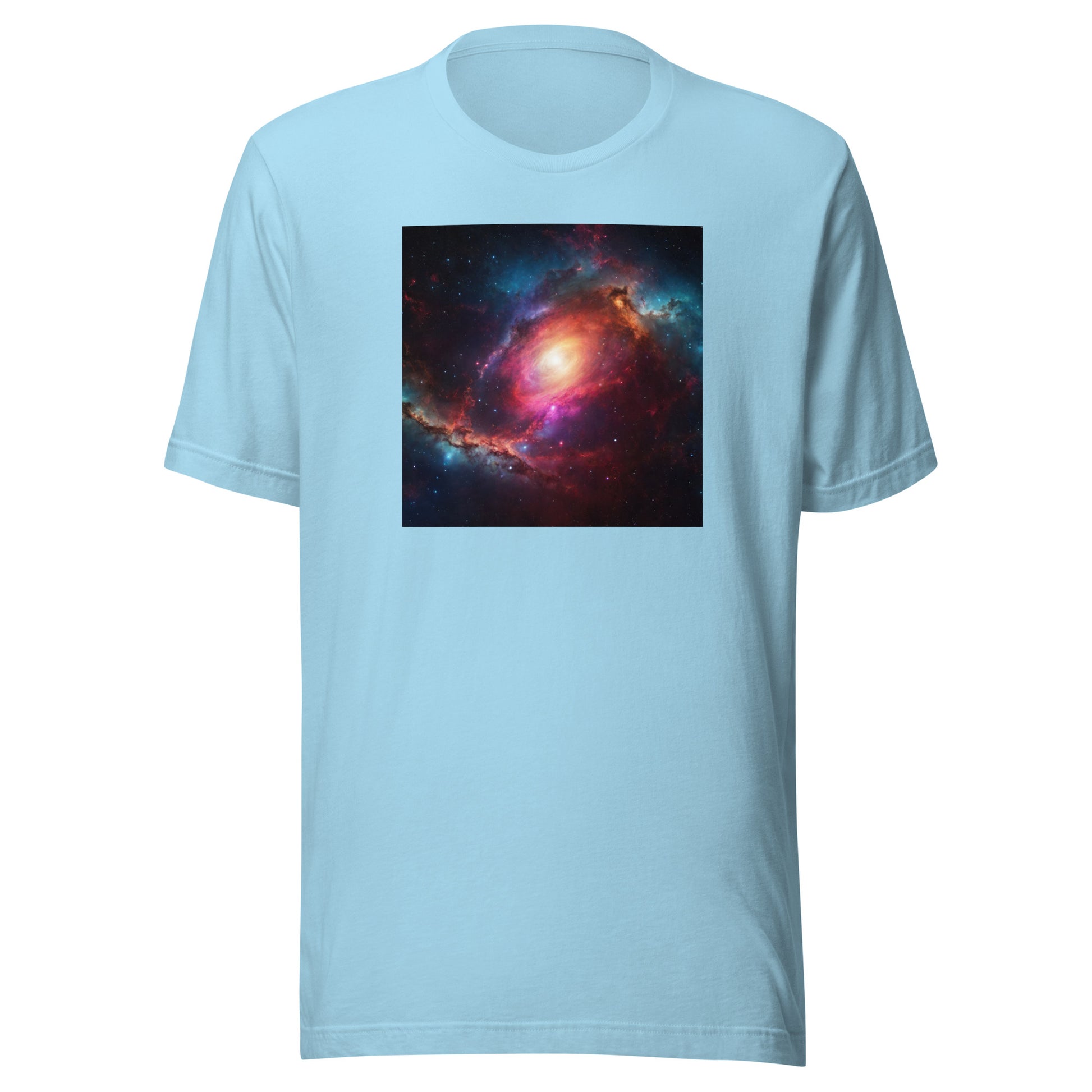 Cosmic Expanse Men's Outer Space T-Shirt Ocean Blue