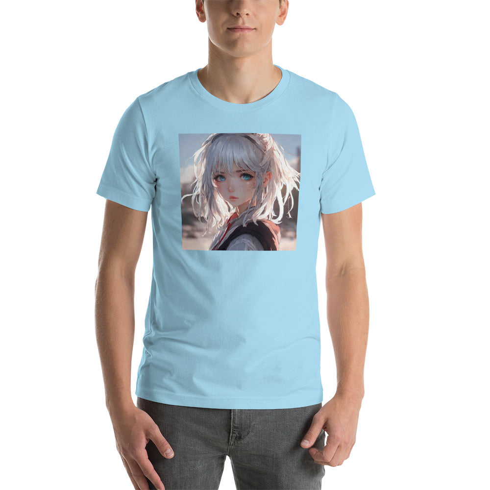 Sun-kissed Gaze Men's Anime Girl T-Shirt