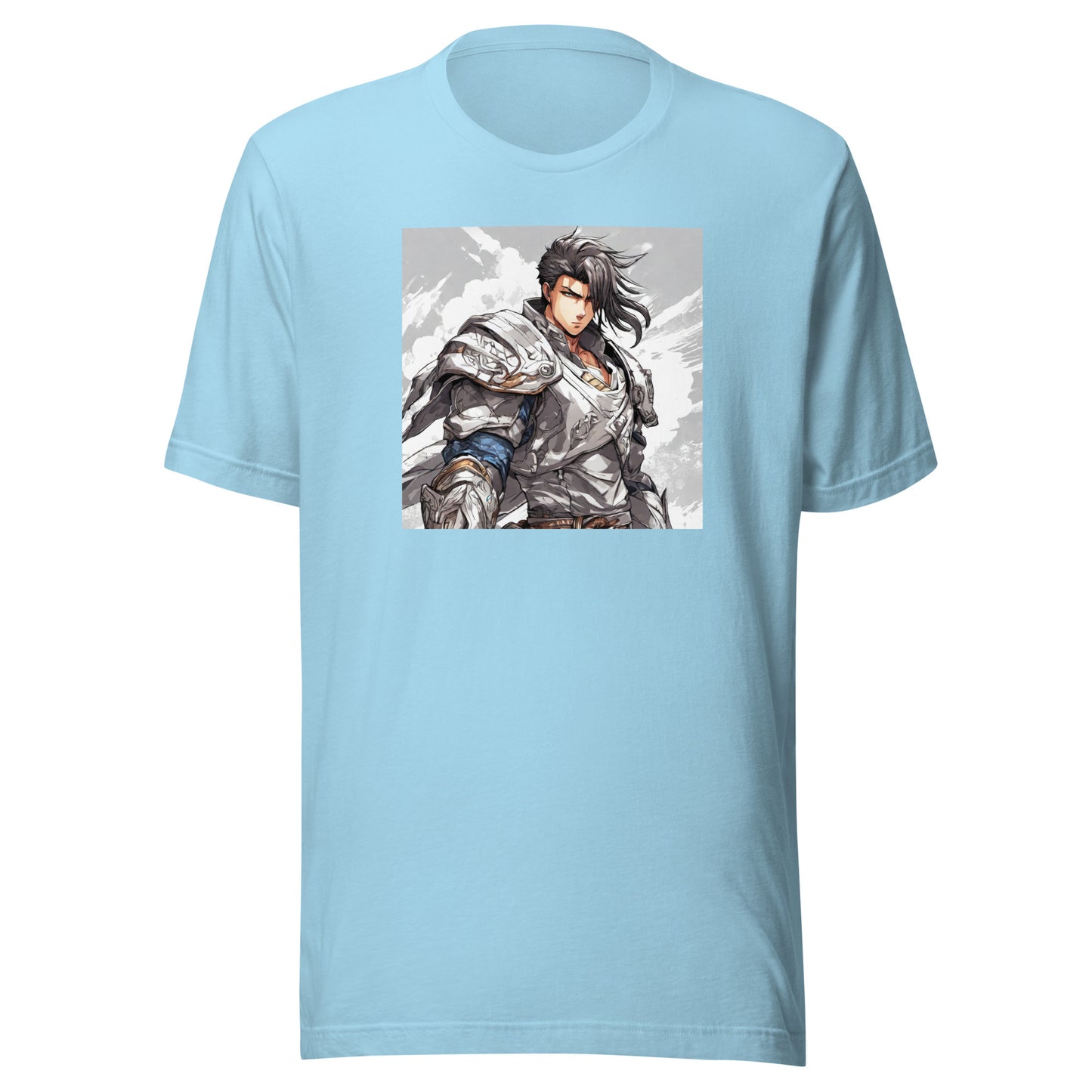 Valiant Warlord Men's Anime T-Shirt Ocean Blue