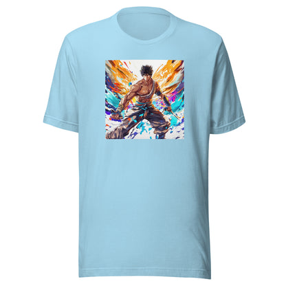 Vivid Avenger Men's Anime T-Shirt Ocean Blue