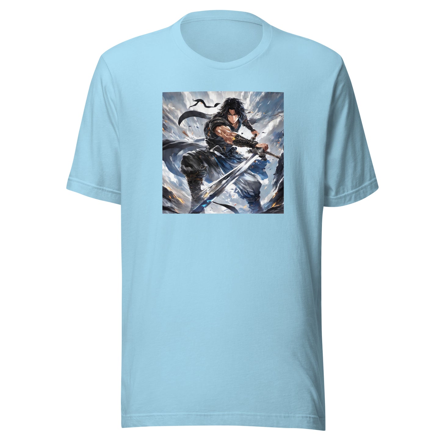 Victory is Mine Men's Anime T-Shirt Ocean Blue