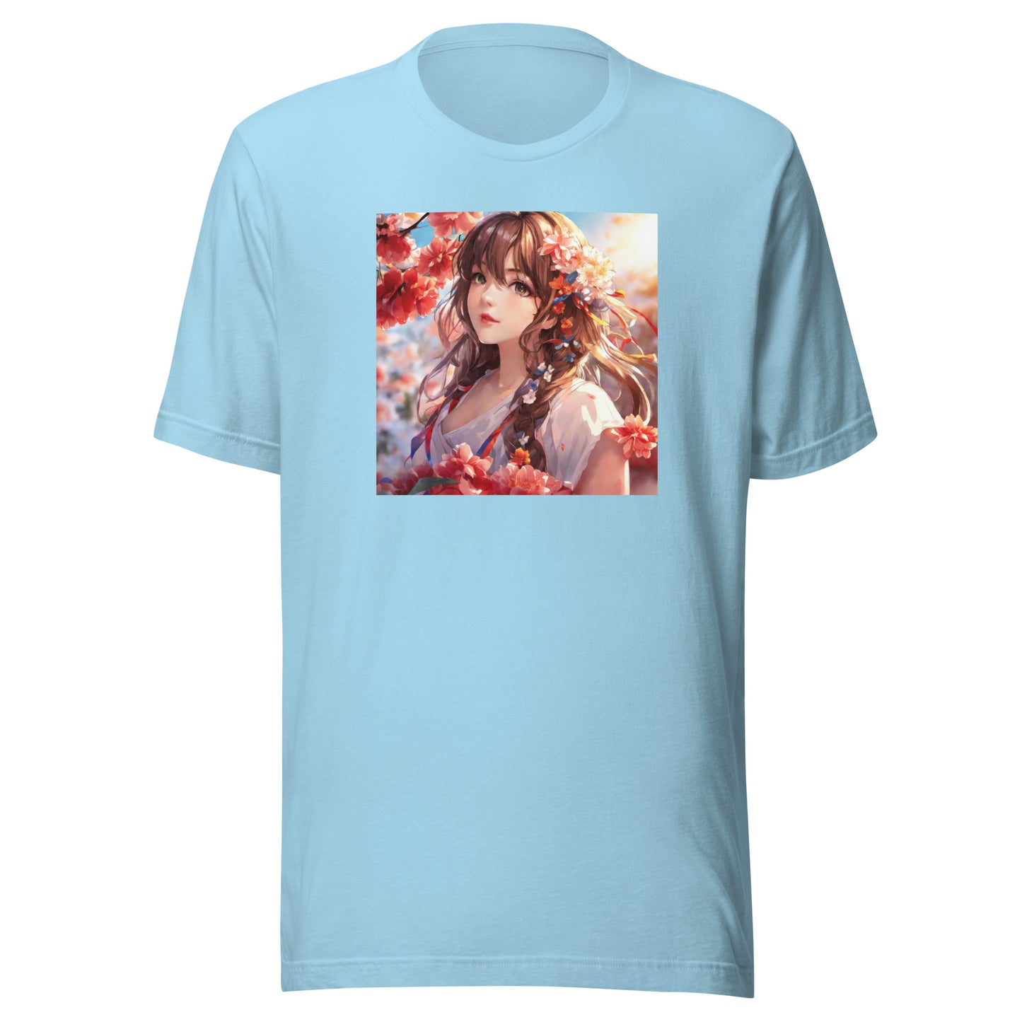 Graceful & Lovely Men's Anime T-Shirt Ocean Blue