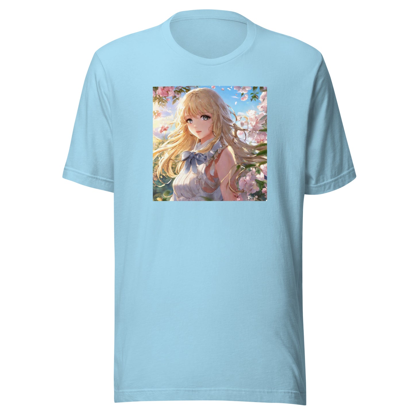 Timeless Beauty Men's Anime T-Shirt Ocean Blue