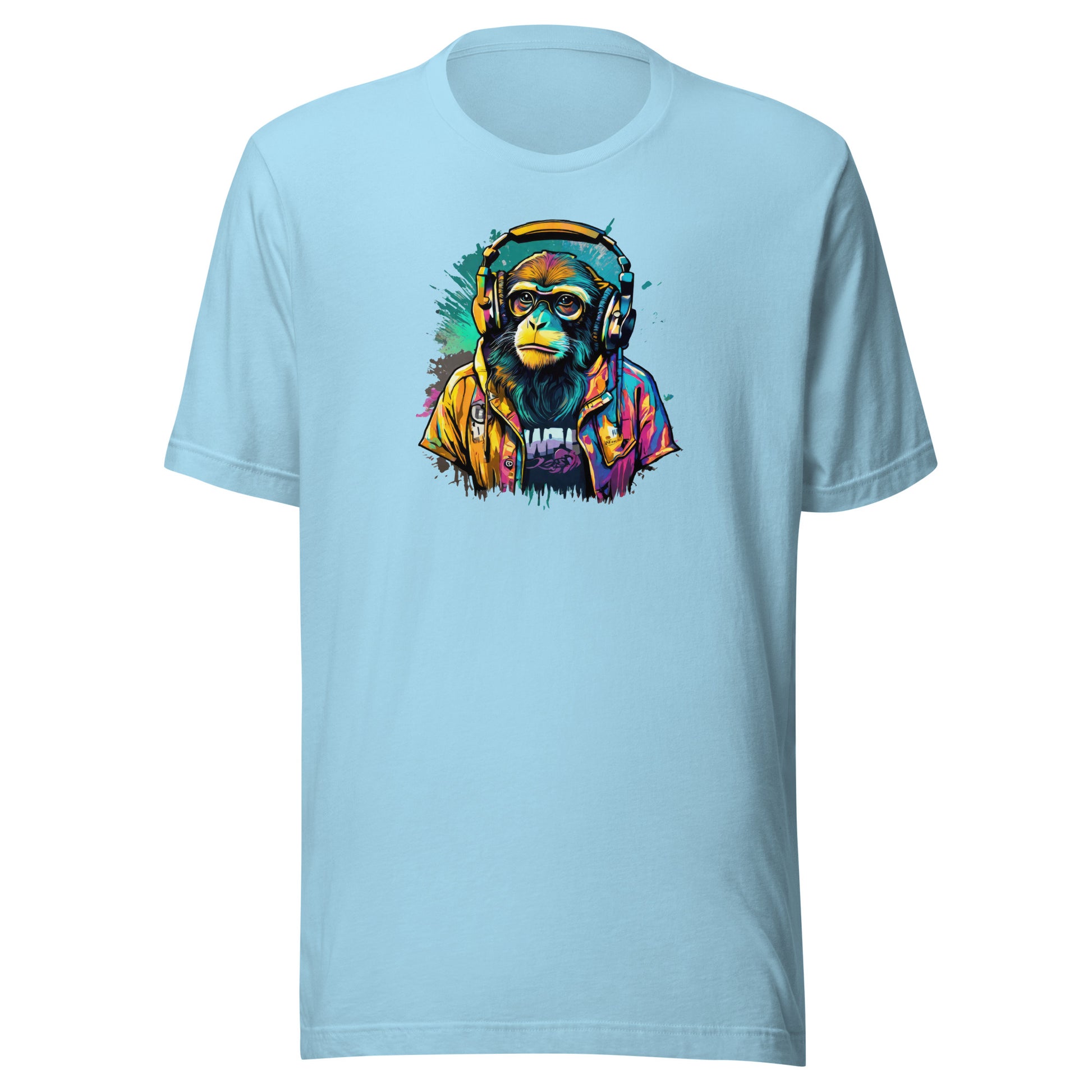 Monkey Music Men's T-Shirt Ocean Blue