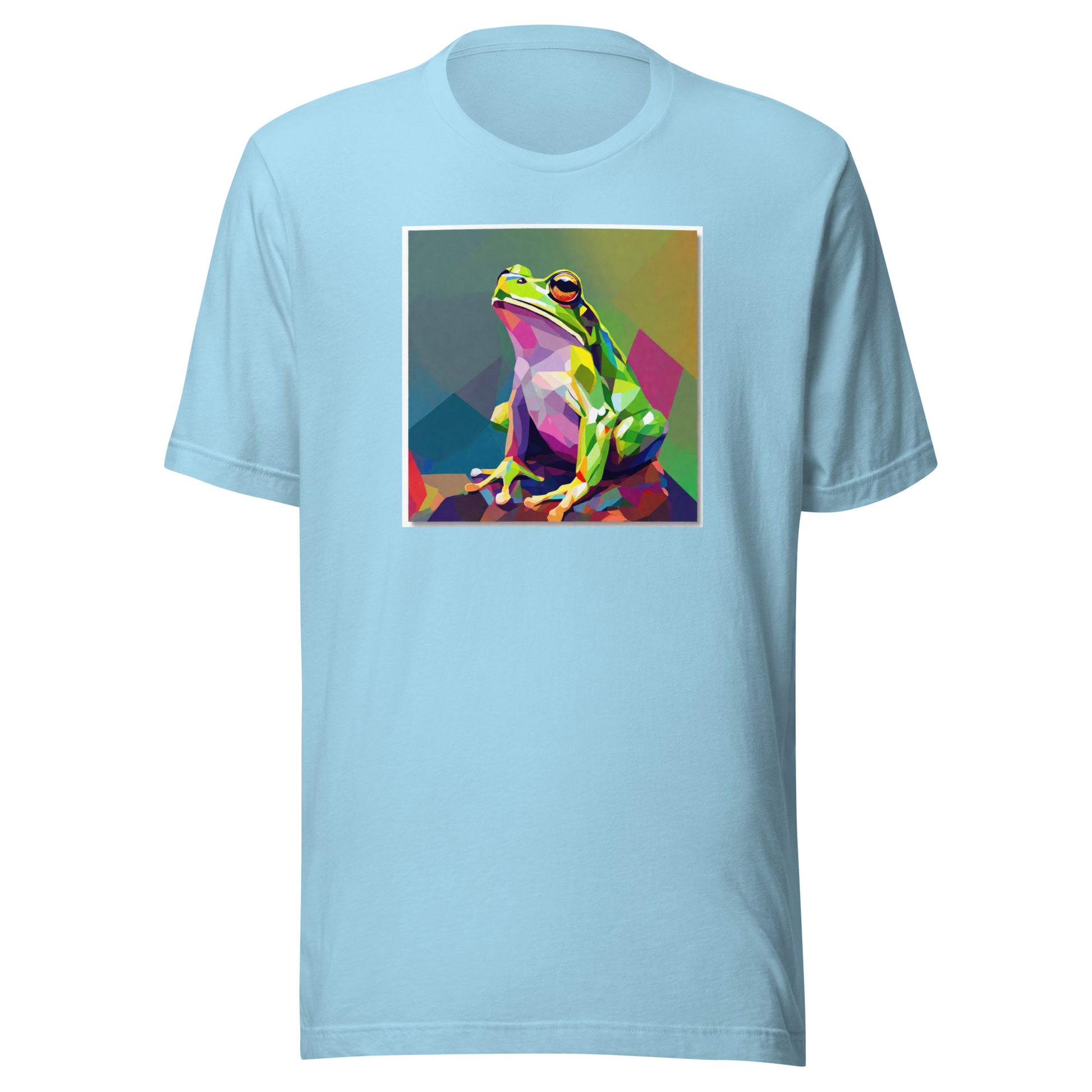 Geometric Frog Men's T-Shirt Ocean Blue