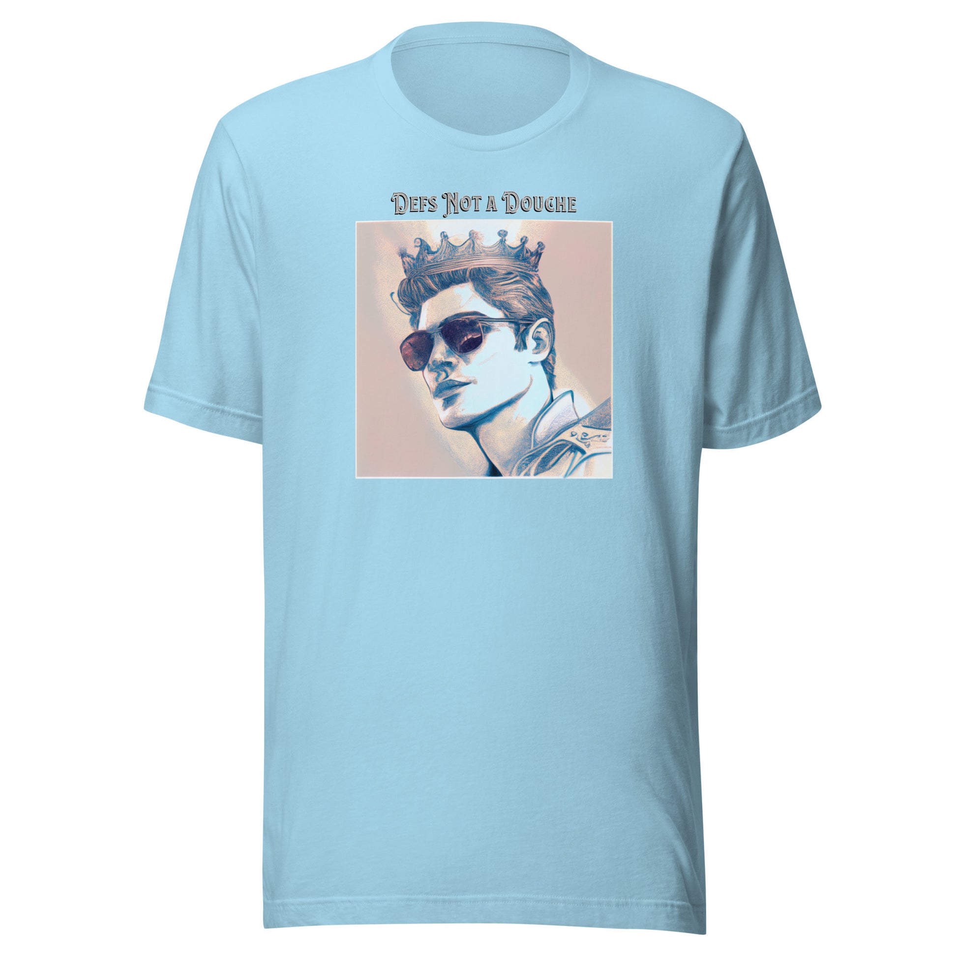 Defs Not a Douche Men's Funny T-Shirt Ocean Blue