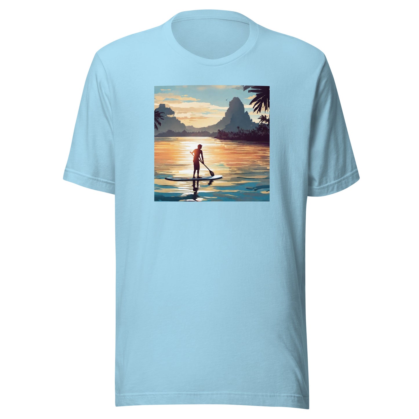 Paddleboarding Paradise Men's T-Shirt Ocean Blue