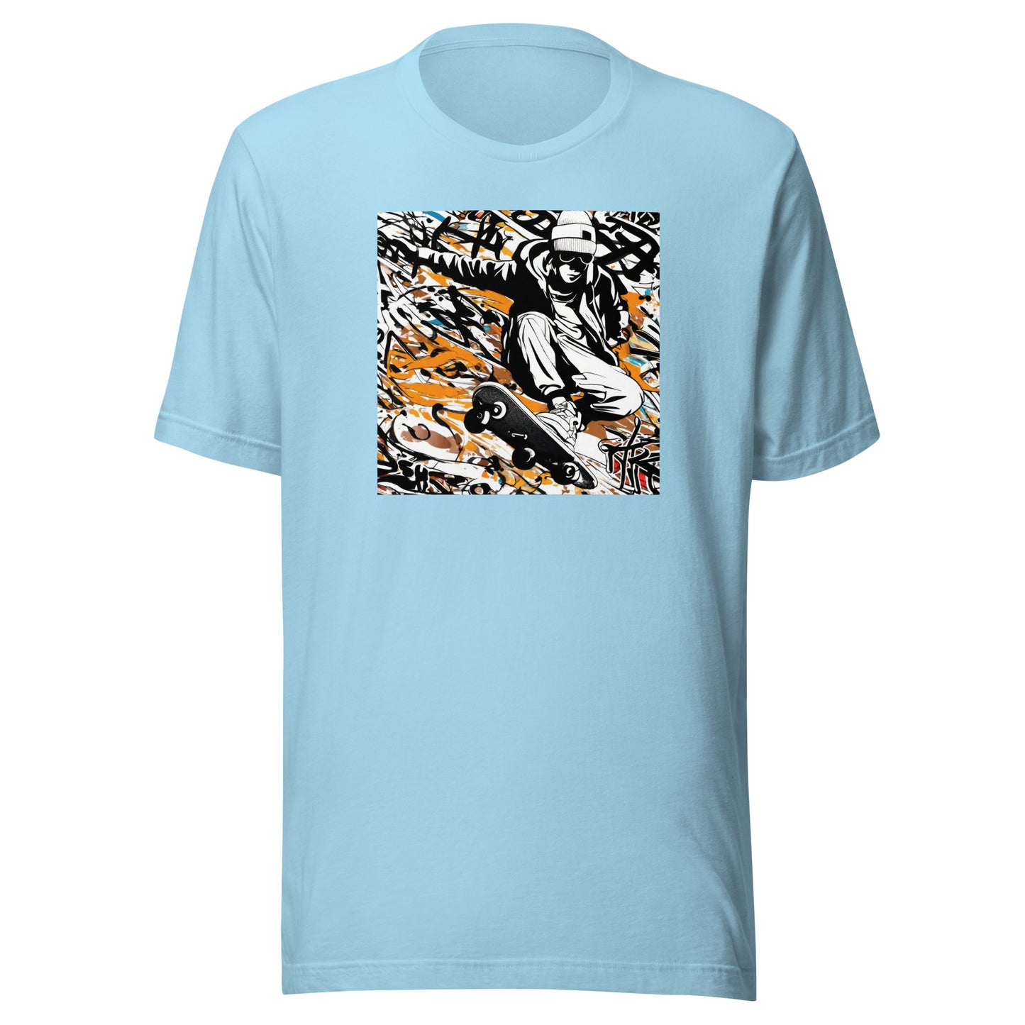 Men's Skateboarder T-Shirt Ocean Blue