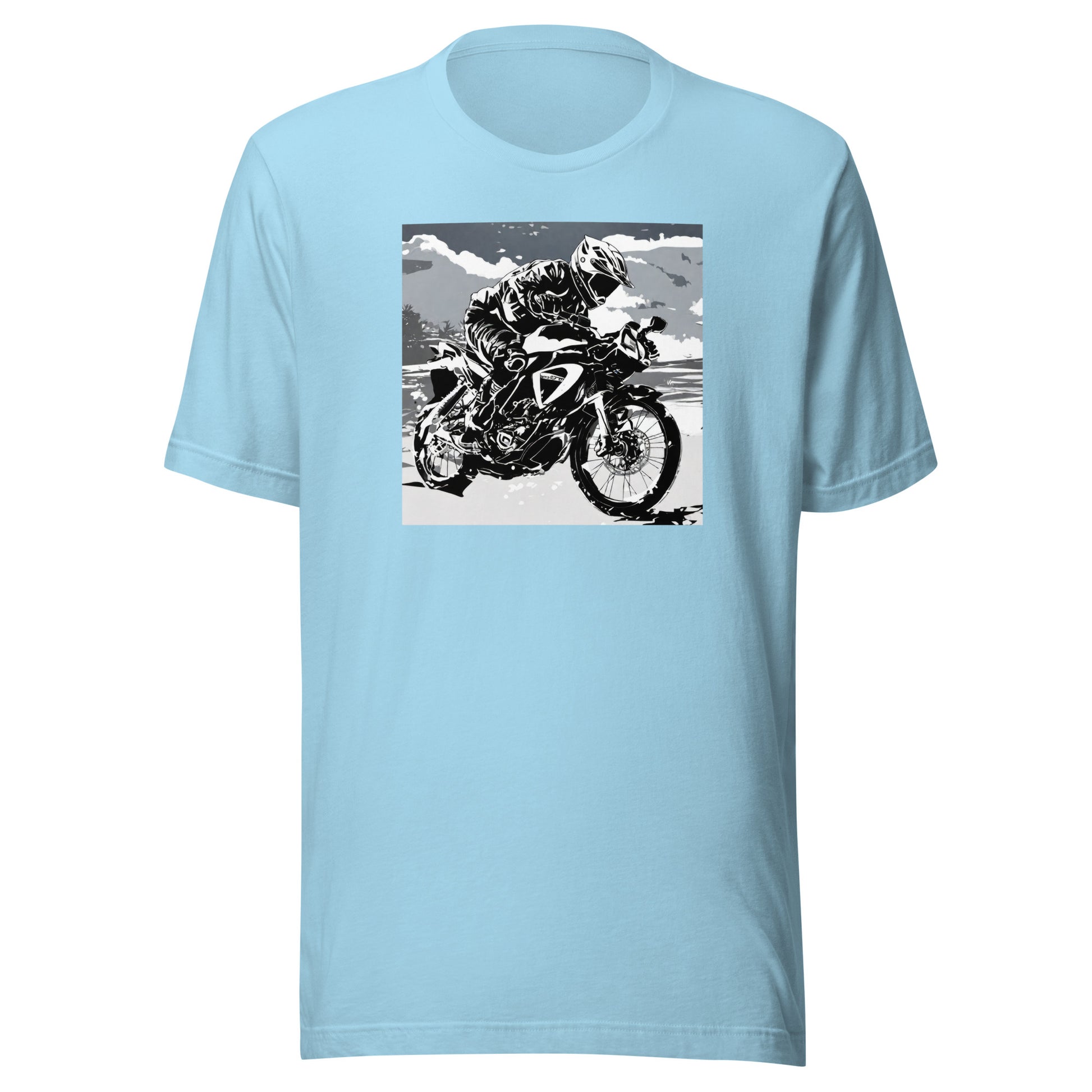 Dirt Bike Racer Men's T-Shirt Ocean Blue