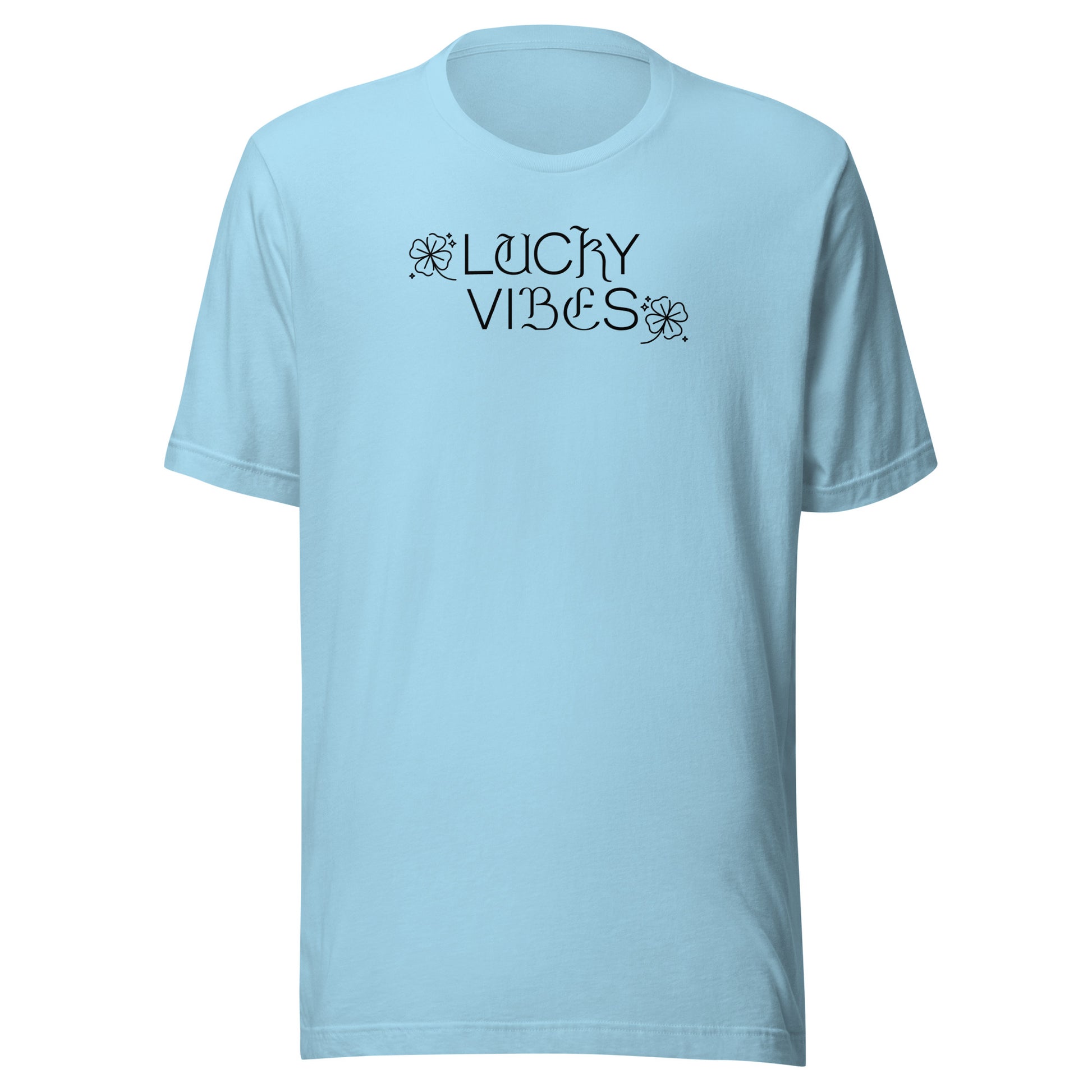 Lucky Vibes St Patrick's Day Men's T-Shirt Ocean Blue