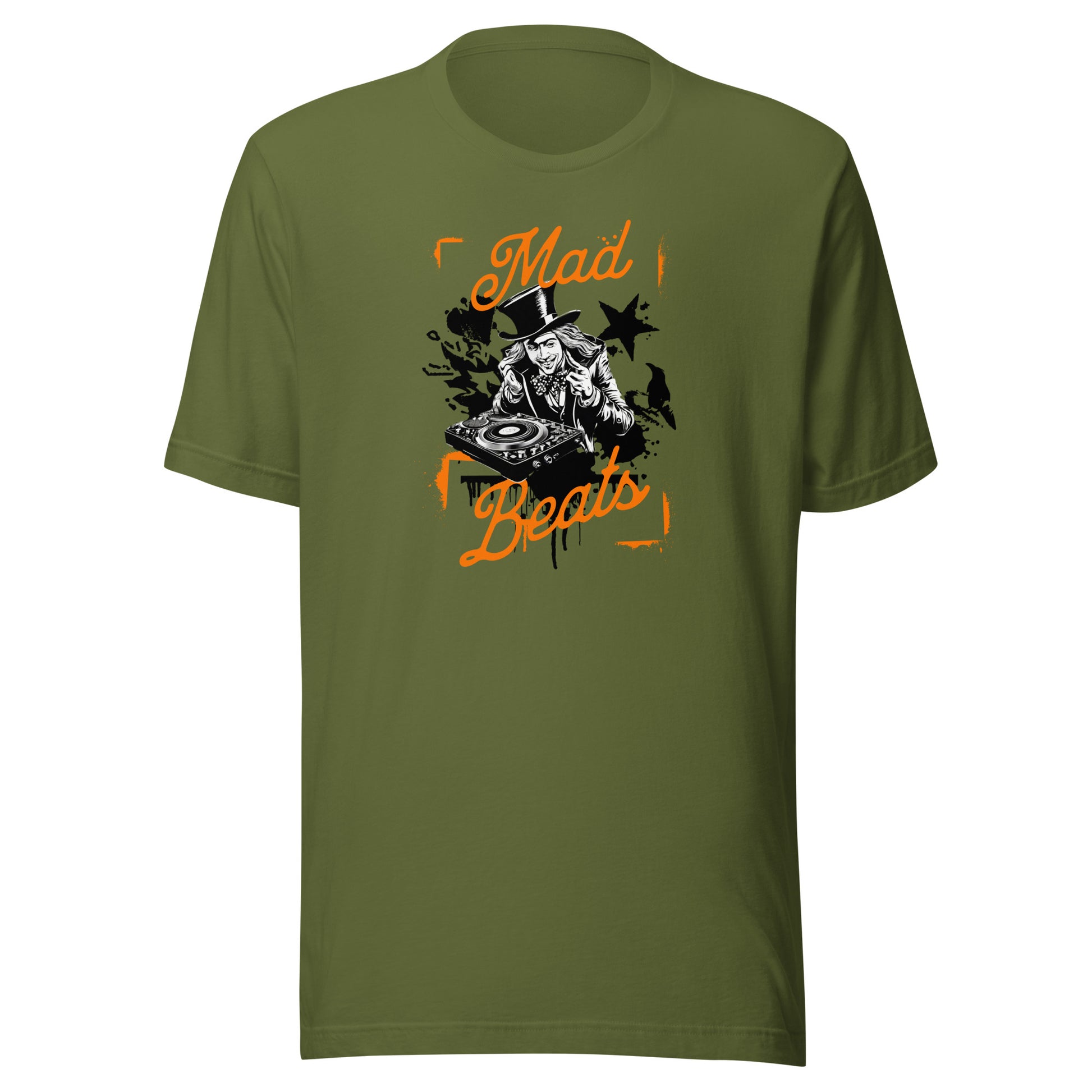 Mad Beats Mad Hatter Men's T-Shirt Olive