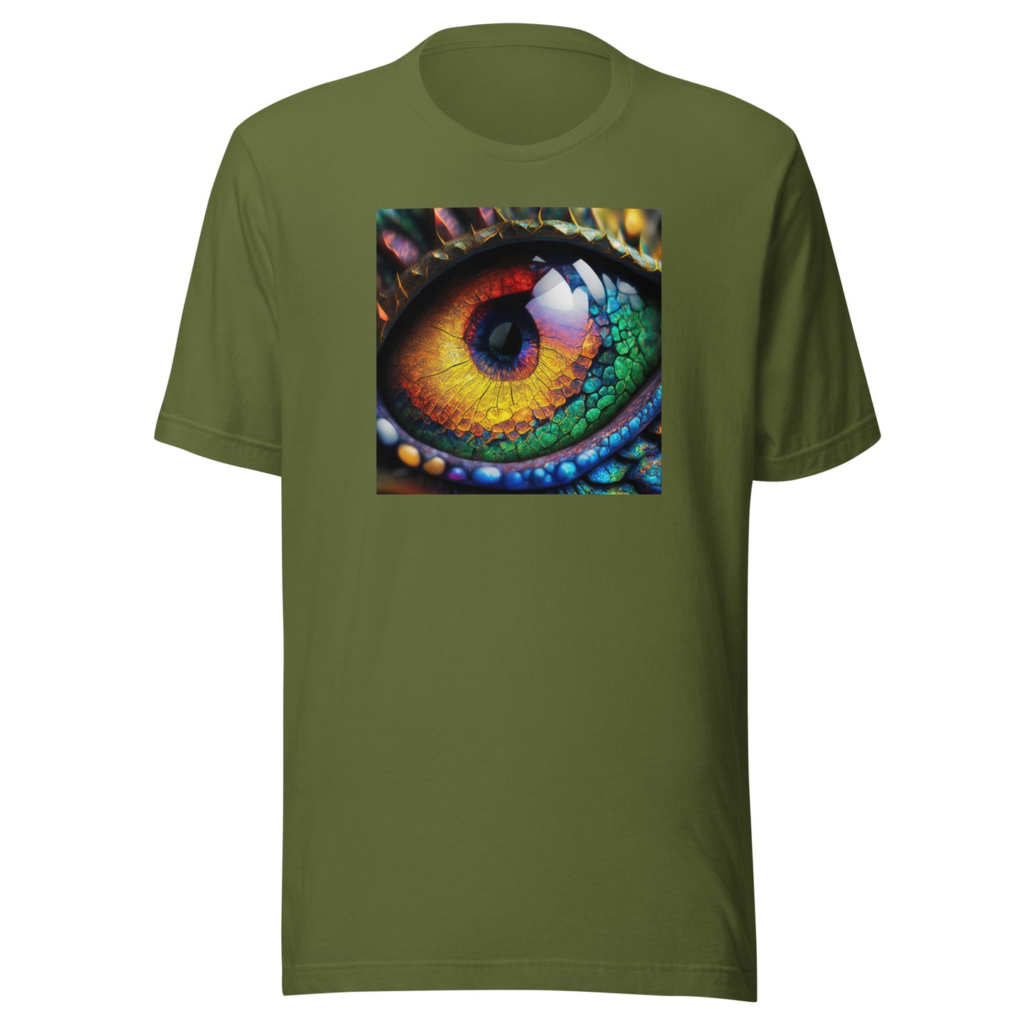 Dragon's Eye Men's Fantasy T-Shirt Olive