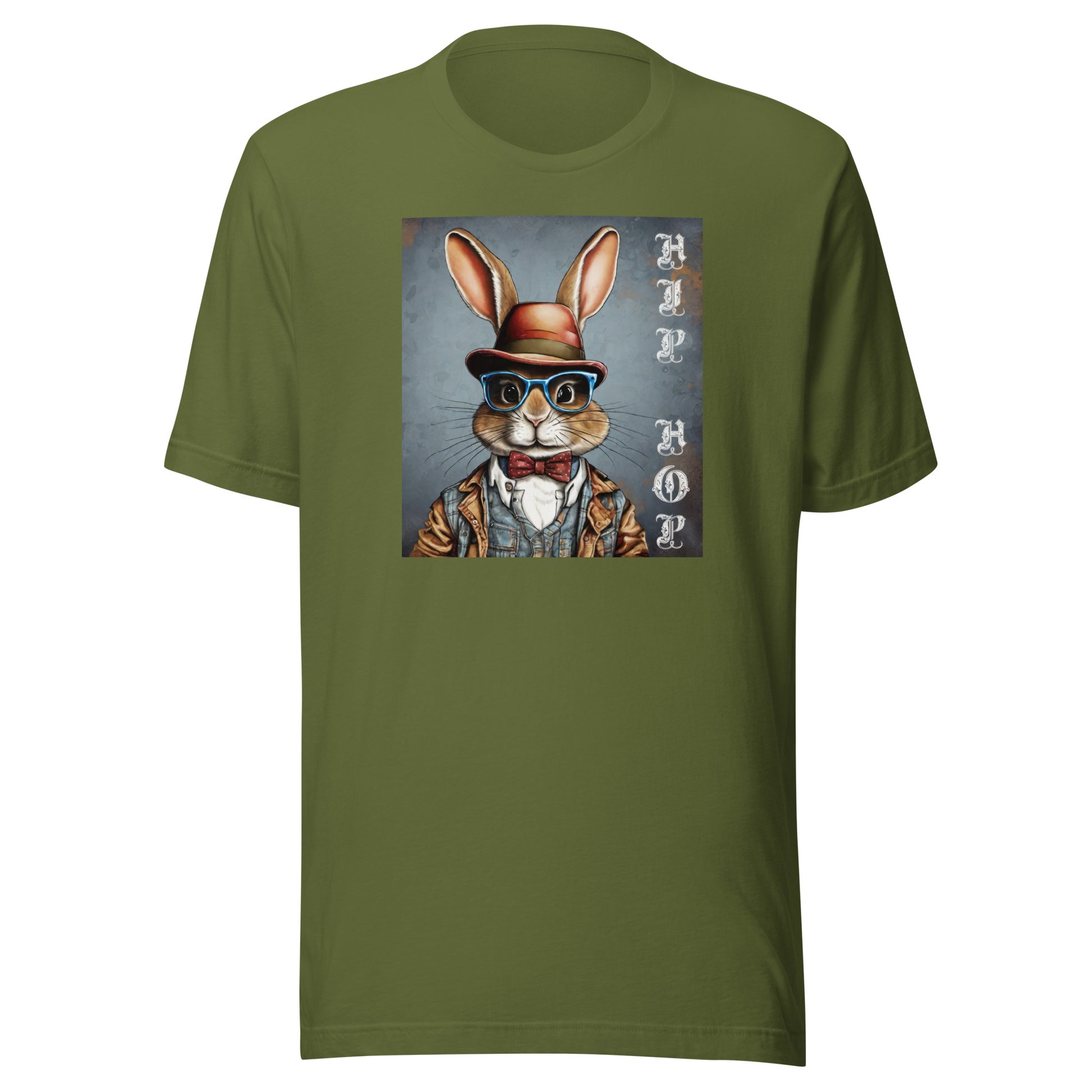 Hip Hop Men's Funny T-Shirt Olive