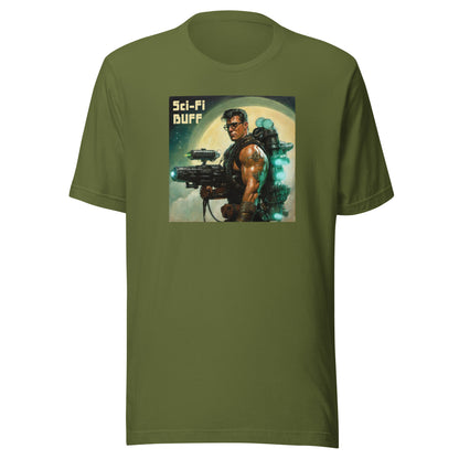 Sci-Fi Buff Men's Graphic Tee Olive