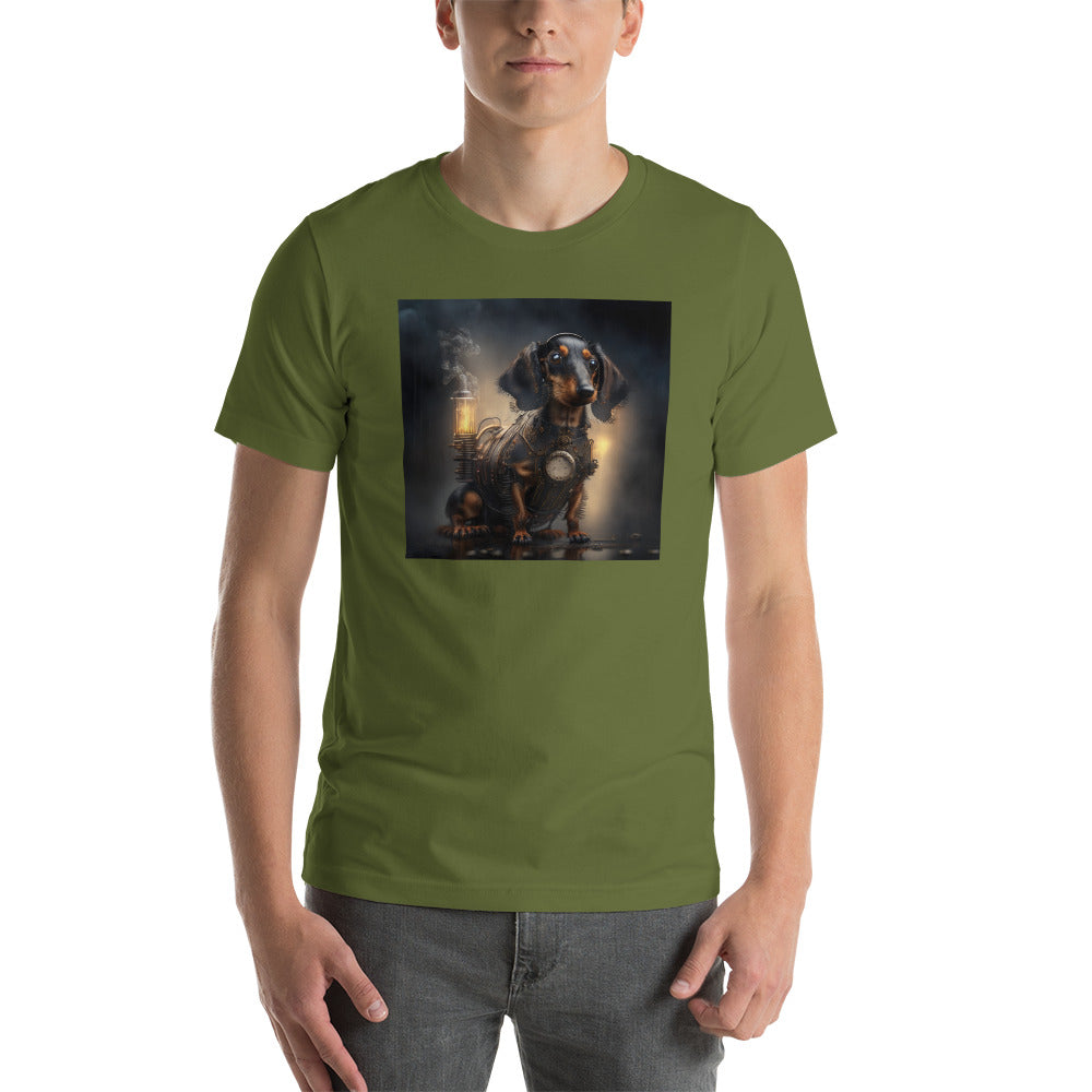 Pump Powered Pooch Men's Steampunk T-Shirt