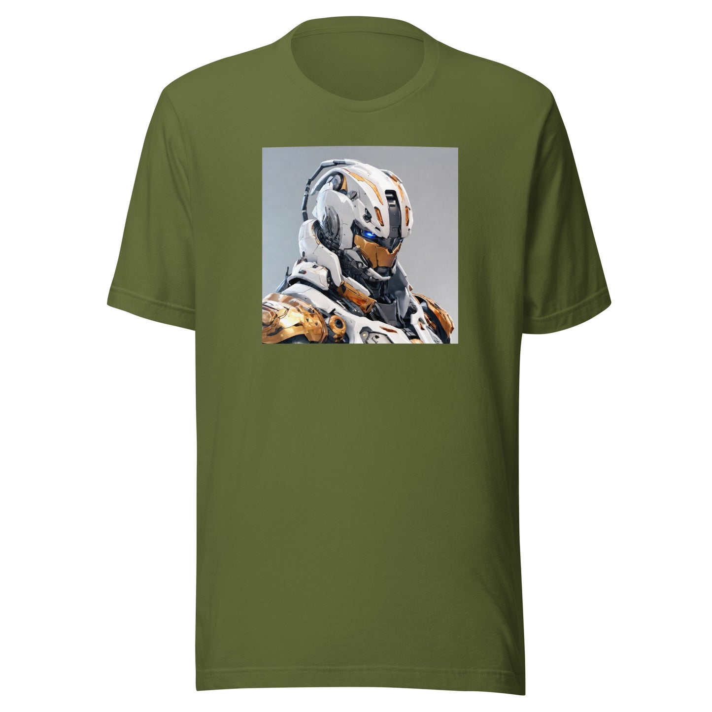 AI Droid Men's Sci-Fi T-Shirt Olive