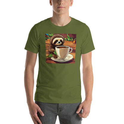 Slow Morning Men's Funny Sloth T-Shirt