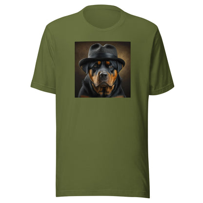 Rotty Boss Dog Men's Graphic Tee Olive