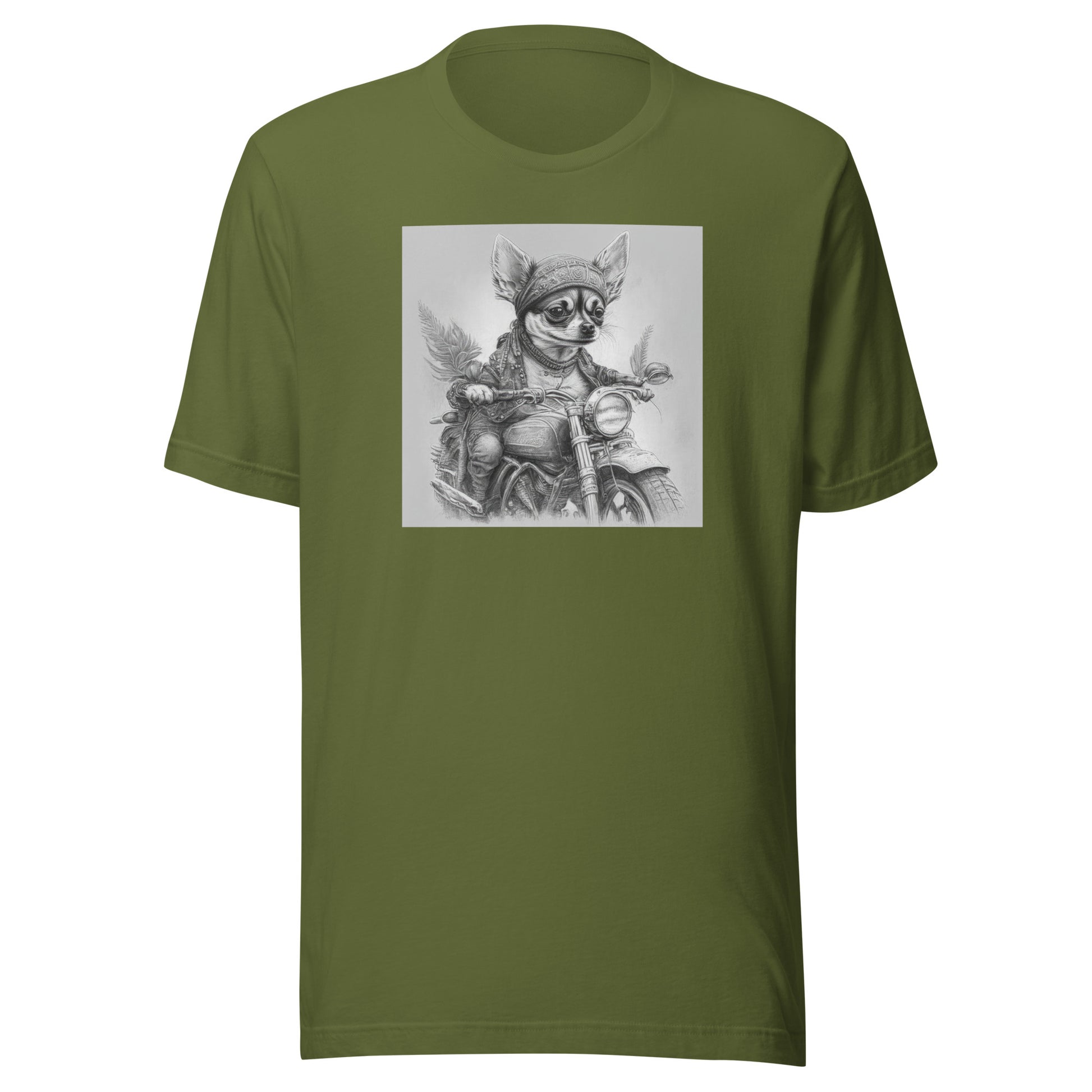 Tiny Speedster Chihuahua Men's T-Shirt Olive