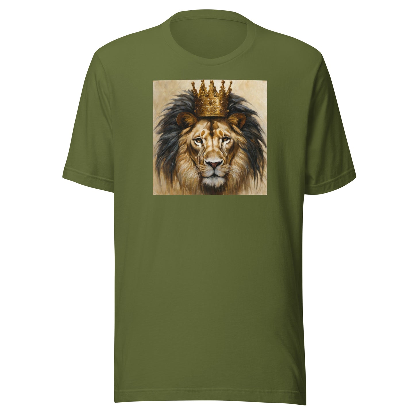 King Lion Men's Graphic Tee Olive