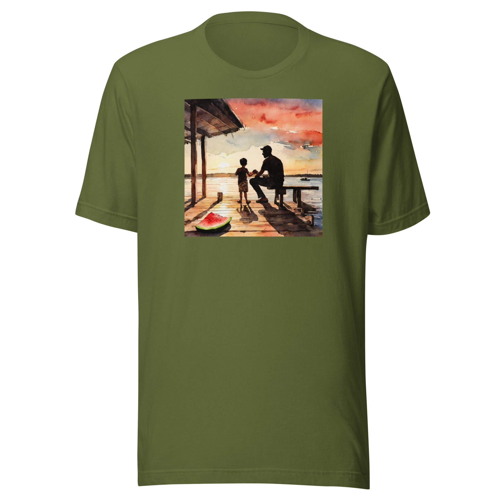 Summer Memories with Dad T-Shirt Olive