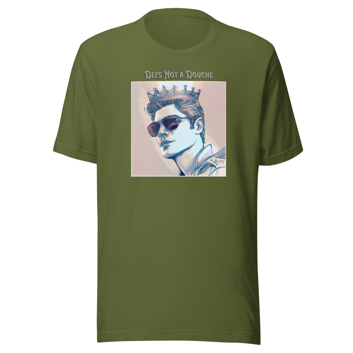 Defs Not a Douche Men's Funny T-Shirt Olive