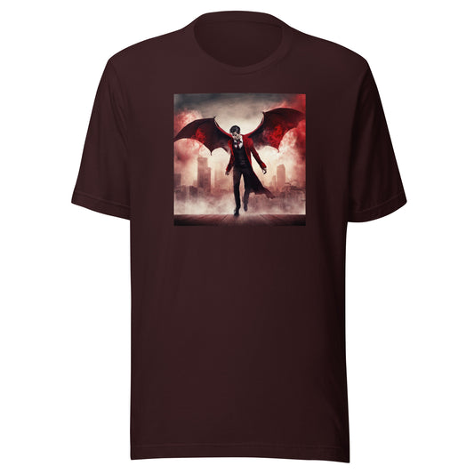 Flying Vampire Men's T-Shirt Oxblood Black