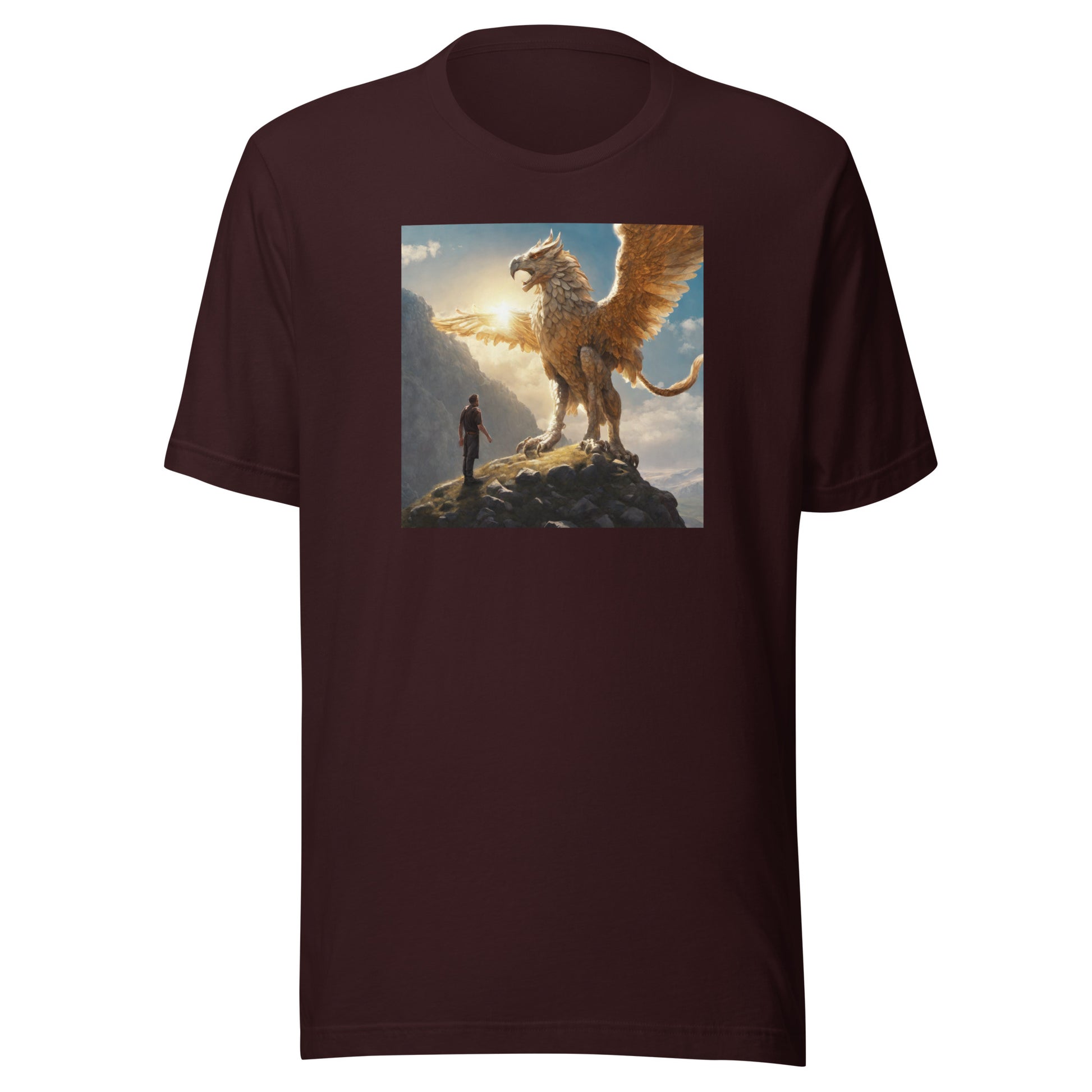 Warrior vs. Griffin Men's T-Shirt Oxblood Black