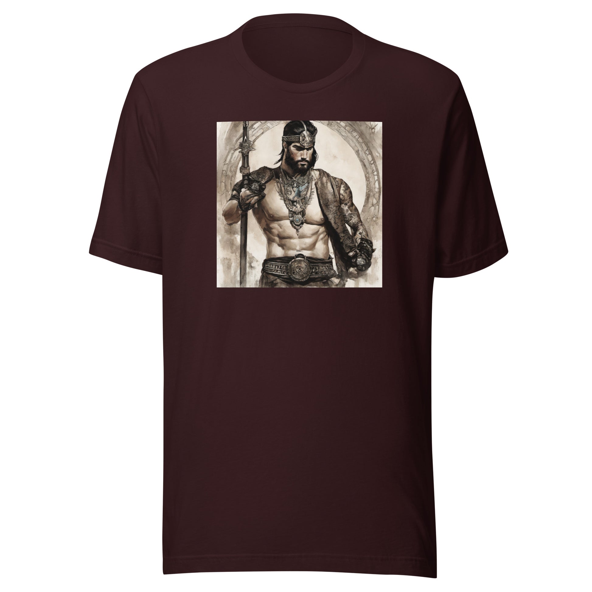 Ares Men's T-Shirt Oxblood Black