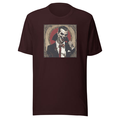 Psyched Vampire Men's Graphic Tee Oxblood Black