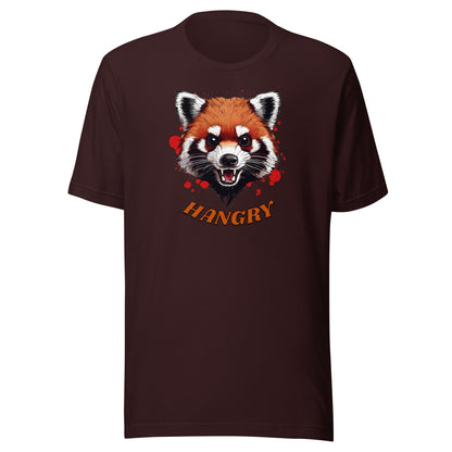 Hangry Men's Funny T-Shirt Oxblood Black