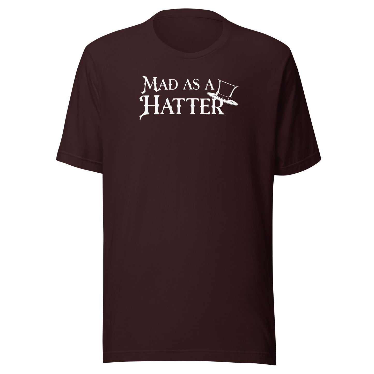 Mad as a Hatter Men's T-Shirt Oxblood Black